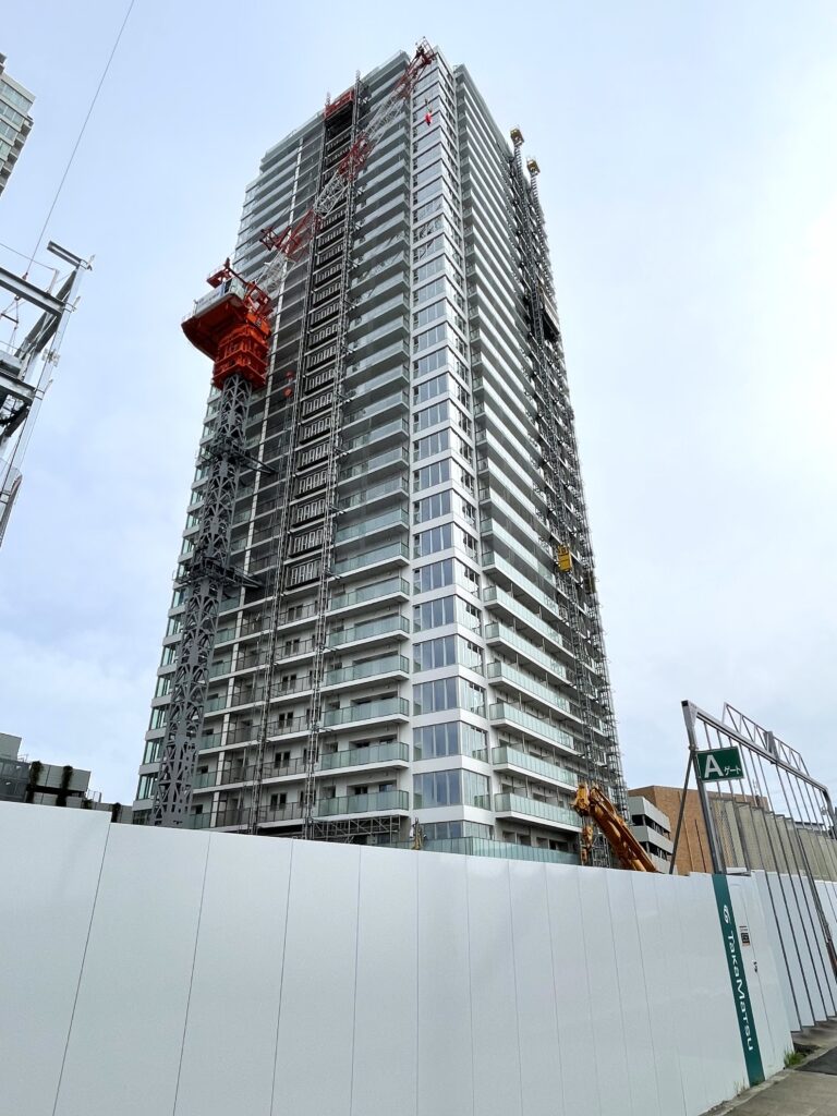 (仮称)海老名駅間C棟マンション計画、リーフィアタワー海老名クロノスコートの工事現場写真