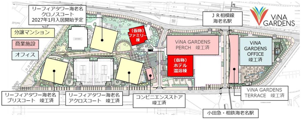 ビナガーデンズの開発エリア